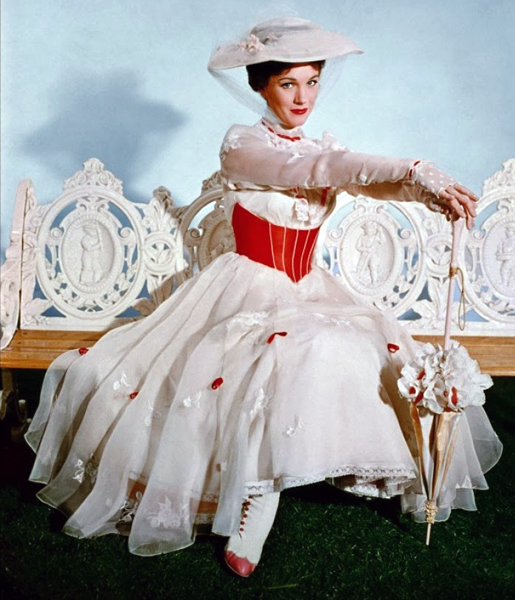 mary poppins white dress